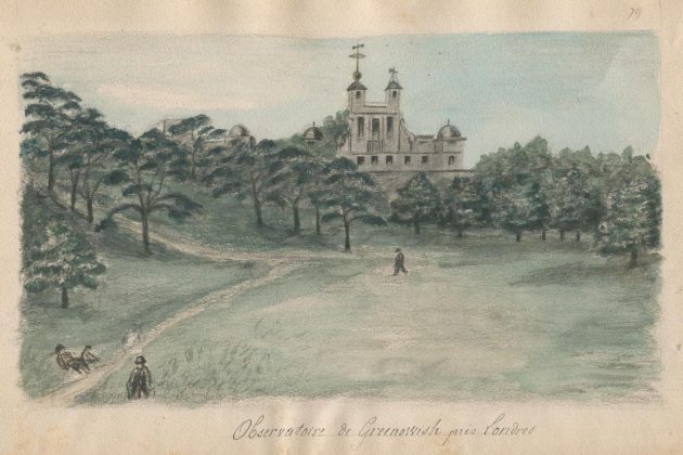 Royal Observatory Greenwich, watercolour, 1879