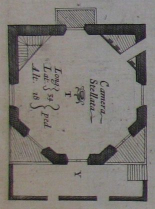 Octagon Room plan c.1677 (Royal Observatory Greenwich)